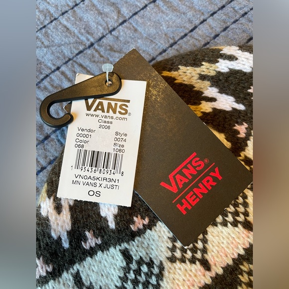 VANS - Pink and Brown Beanie, One Size Fits All, NWT - Picture 4 of 7